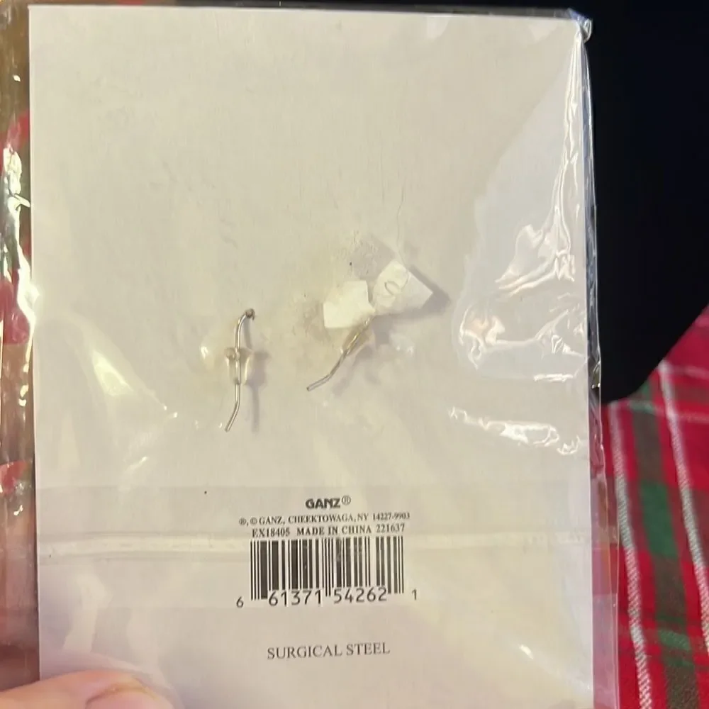 Ganz Sparkle Snowflake Earrings